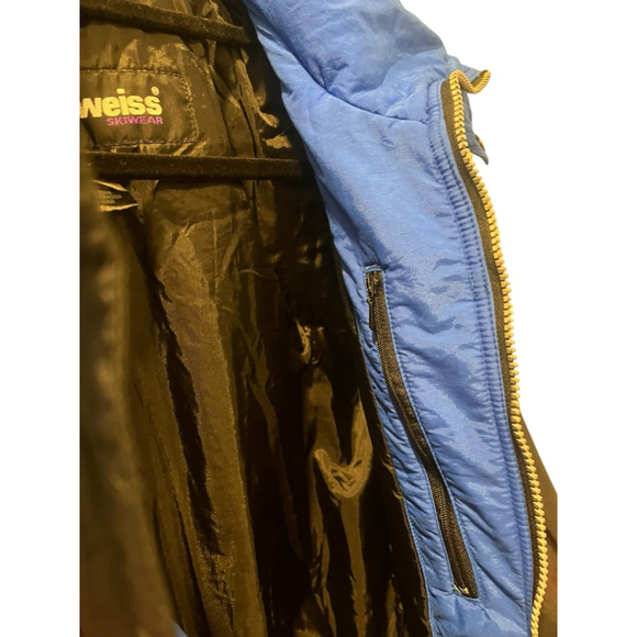 Vintage 90's Edelweiss Men's Ski Snowsuit Bib Size Small Jumpsuit Snow One Piece - Picture 10 of 13